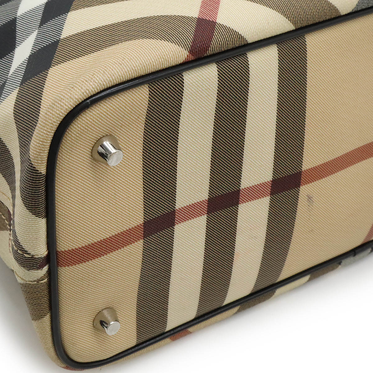 Burberry House Check PVC Leather Tote Bag