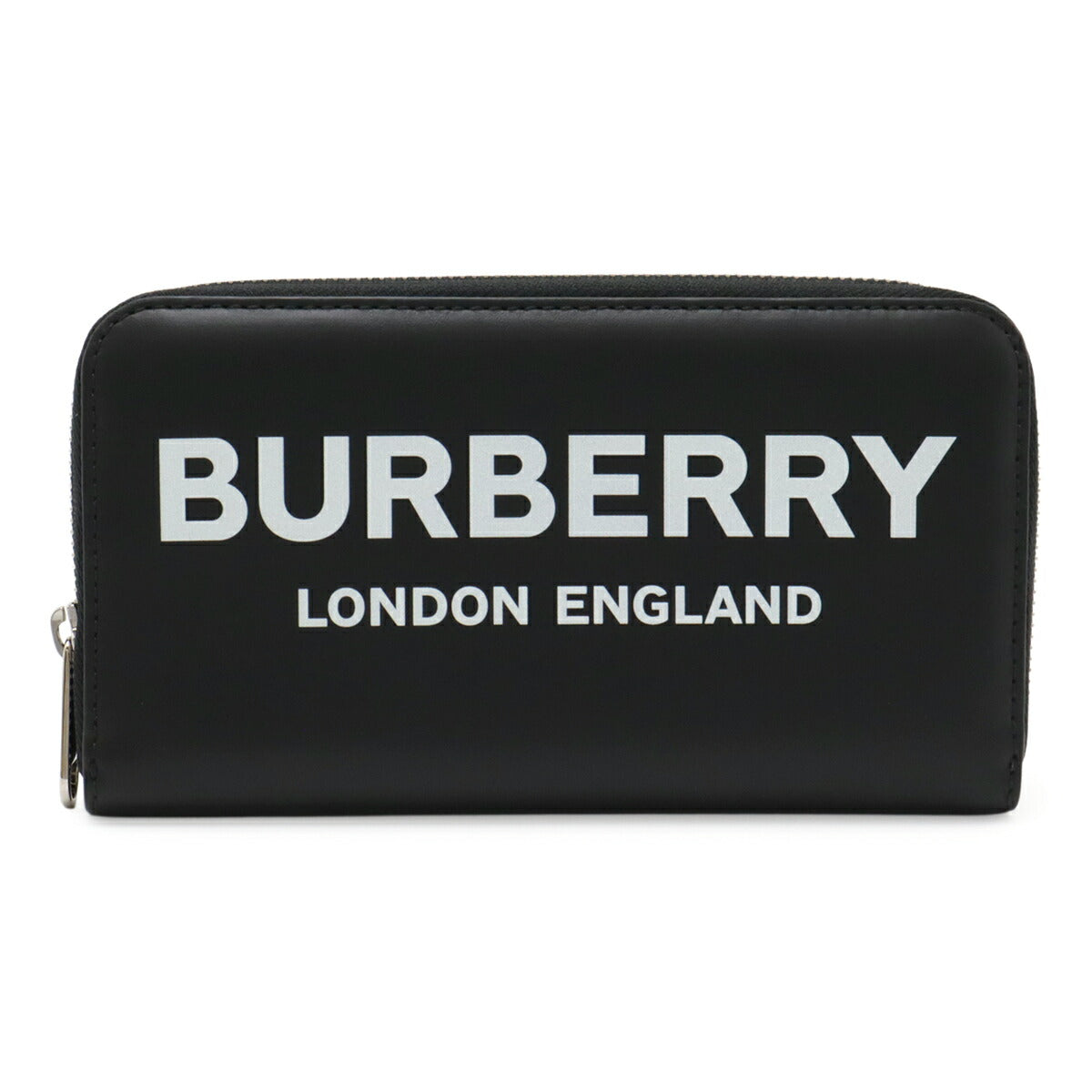 Burberry Logo Print Leather Long Wallet