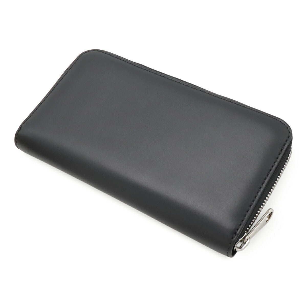 Burberry Logo Print Leather Long Wallet