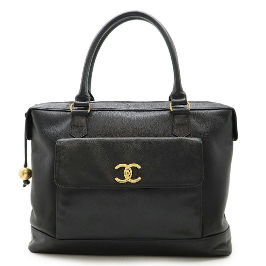 Chanel Coco Mark Caviar Tote Bag