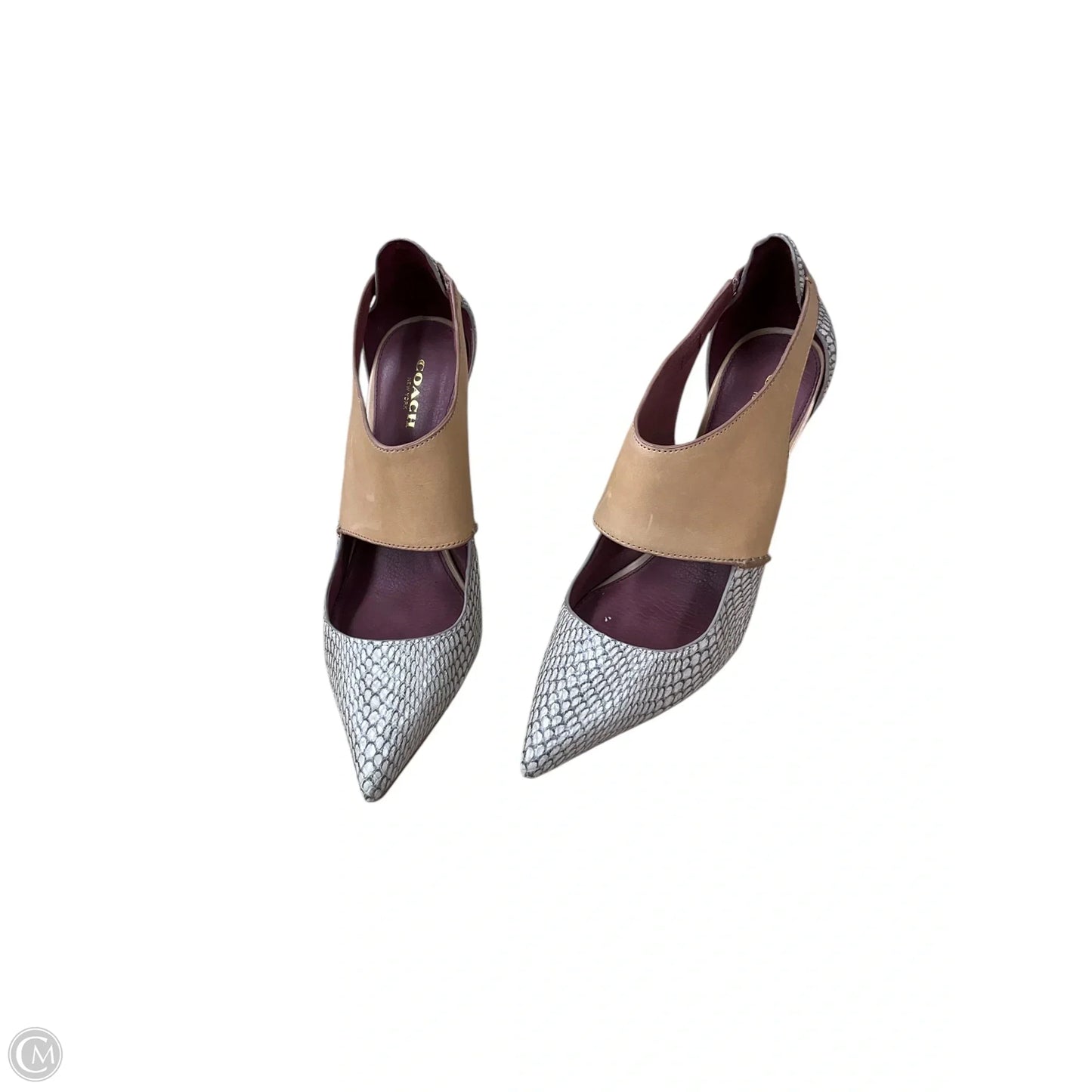 Shoes Designer By Coach In Tan, Size: 8