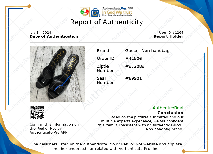 Black Shoes Designer Gucci, Size 8.5