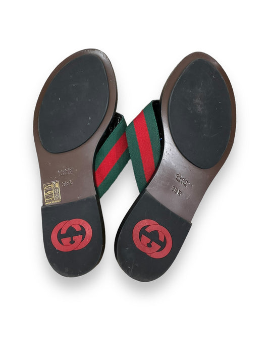 Brown Sandals Flats Gucci, Size 7.5