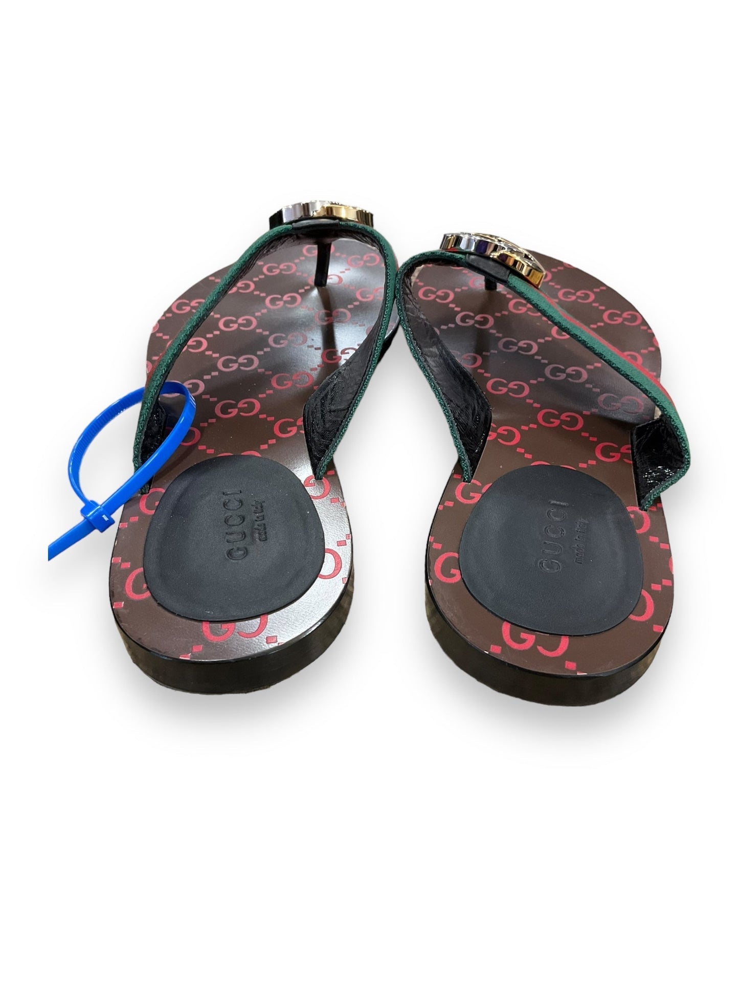 Brown Sandals Flats Gucci, Size 7.5