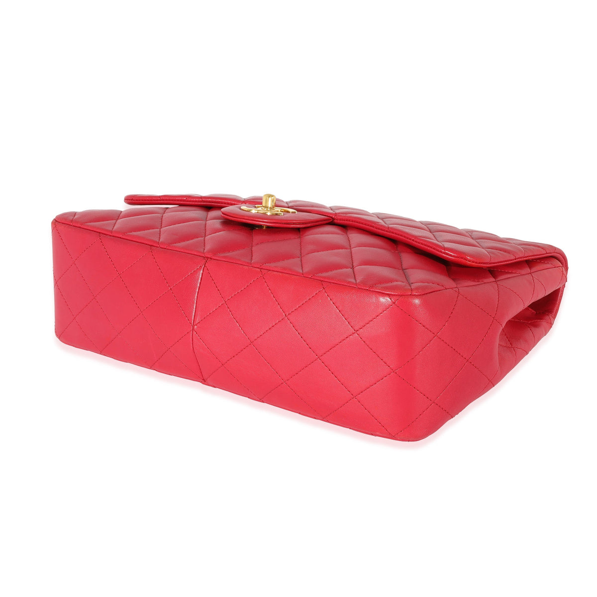 Top Quality Chanel Dark Pink Lambskin Jumbo Single New Bag