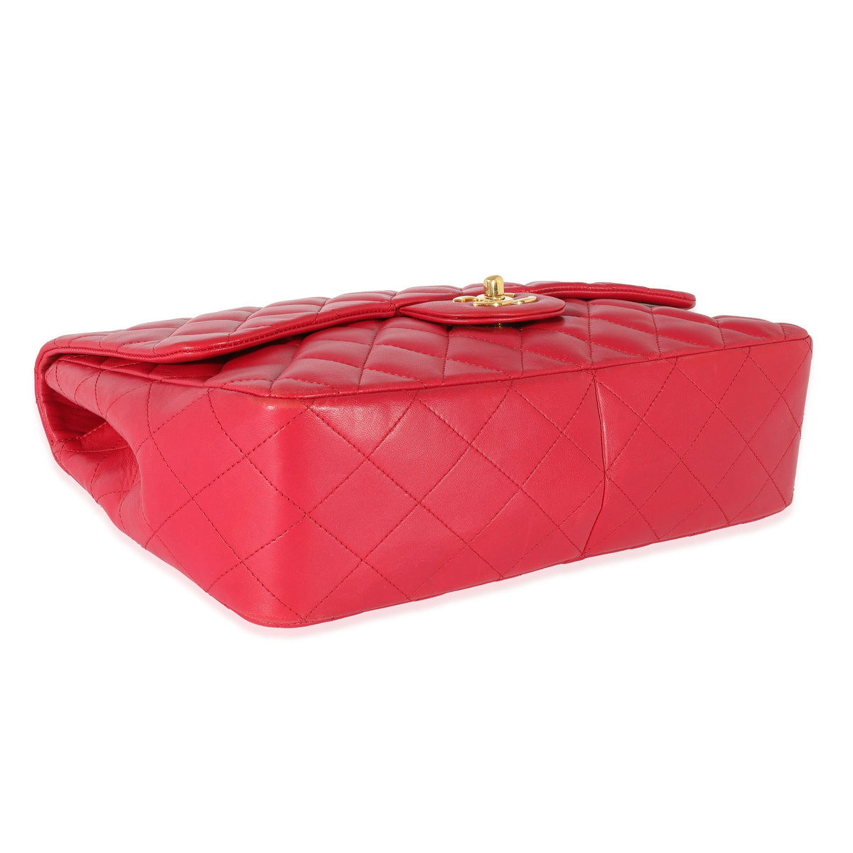 Top Quality Chanel Dark Pink Lambskin Jumbo Single New Bag