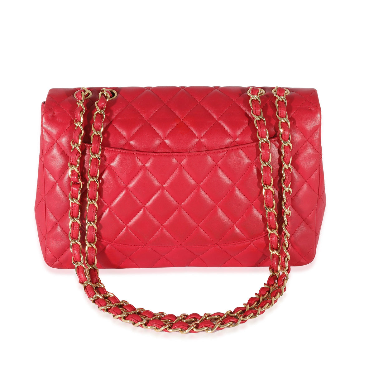 Top Quality Chanel Dark Pink Lambskin Jumbo Single New Bag