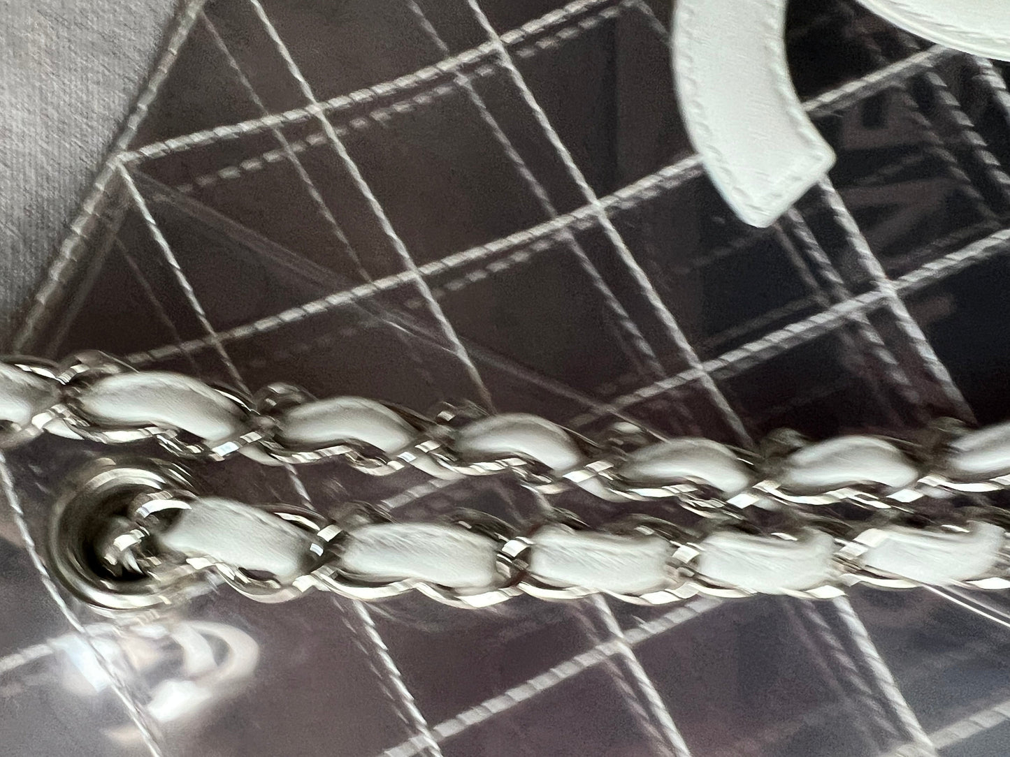 Chanel Quilted Large See Through CC Tote