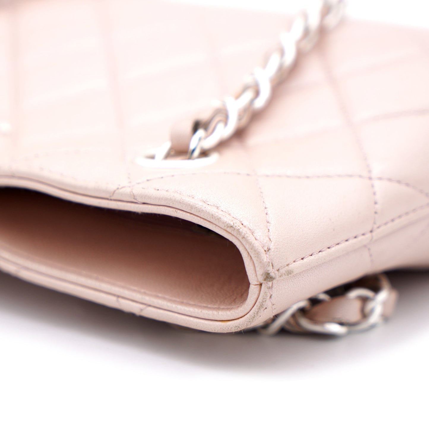 Chanel Pearlecent Pink Quilted Vintage Small Tote Bag