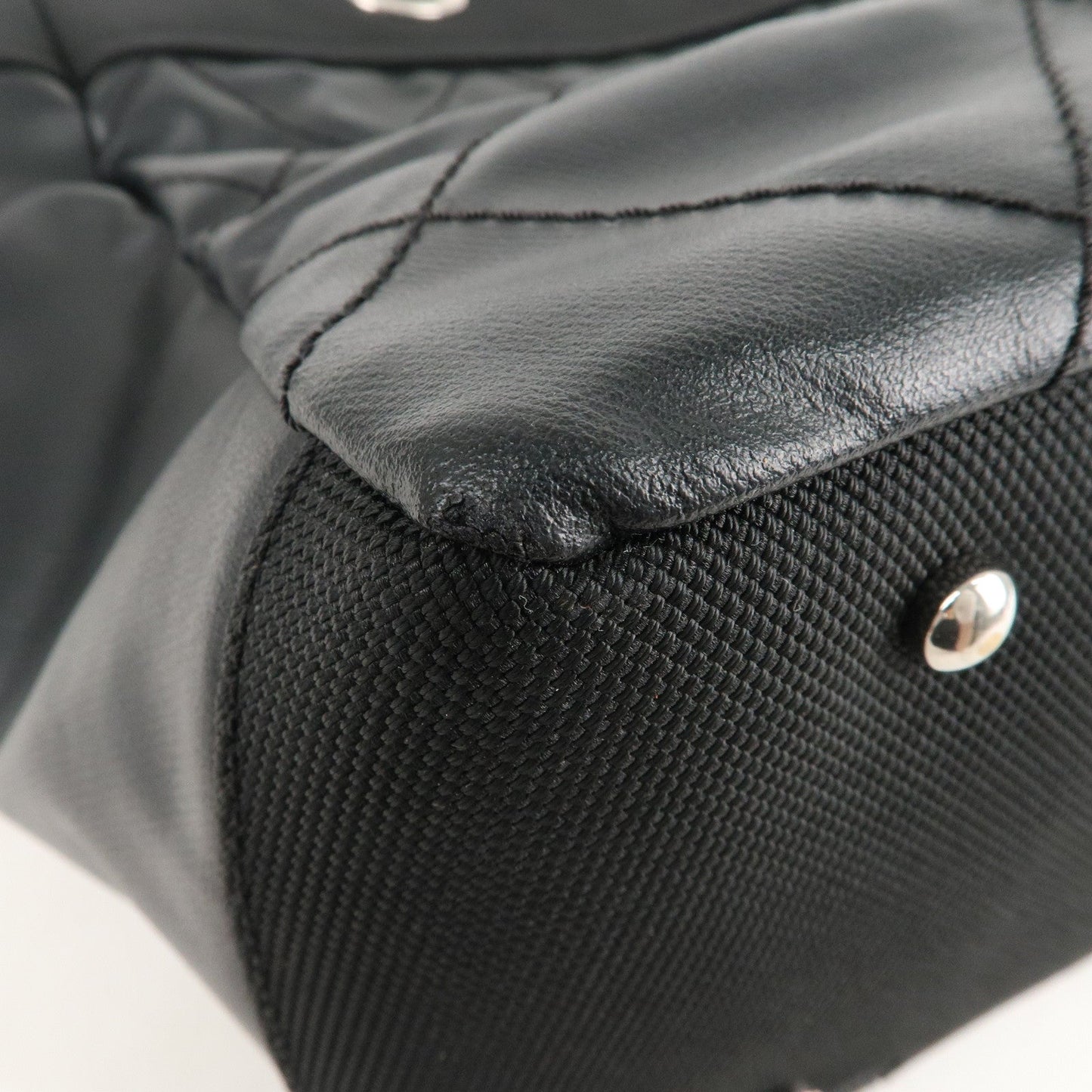 Chanel Paris Biarritz MM Coated Canvas Leather Tote Bag A