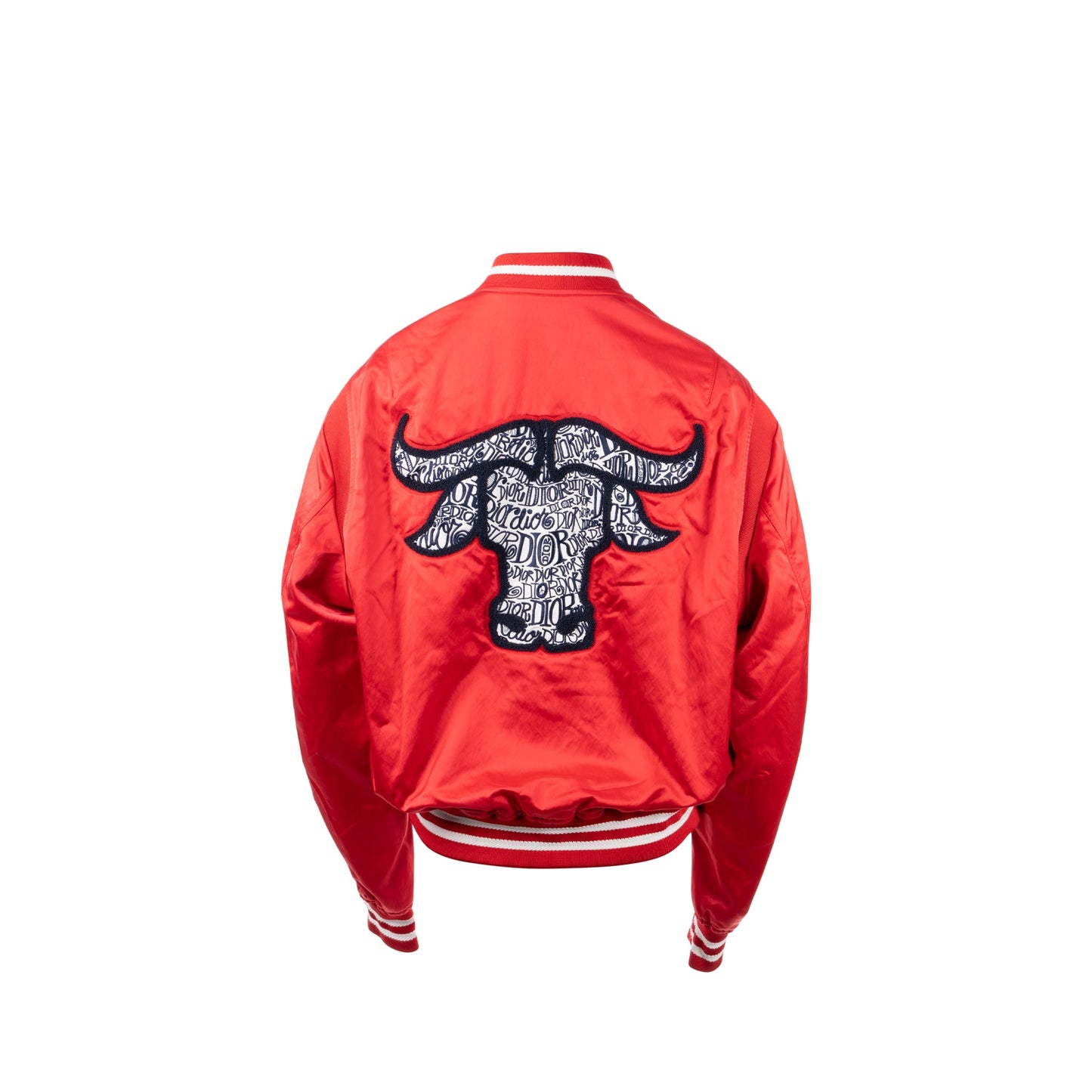 DIor Size 50 Shawn Stussy Limited Edition OX Zipped Bomber Jacket Polyamide Red