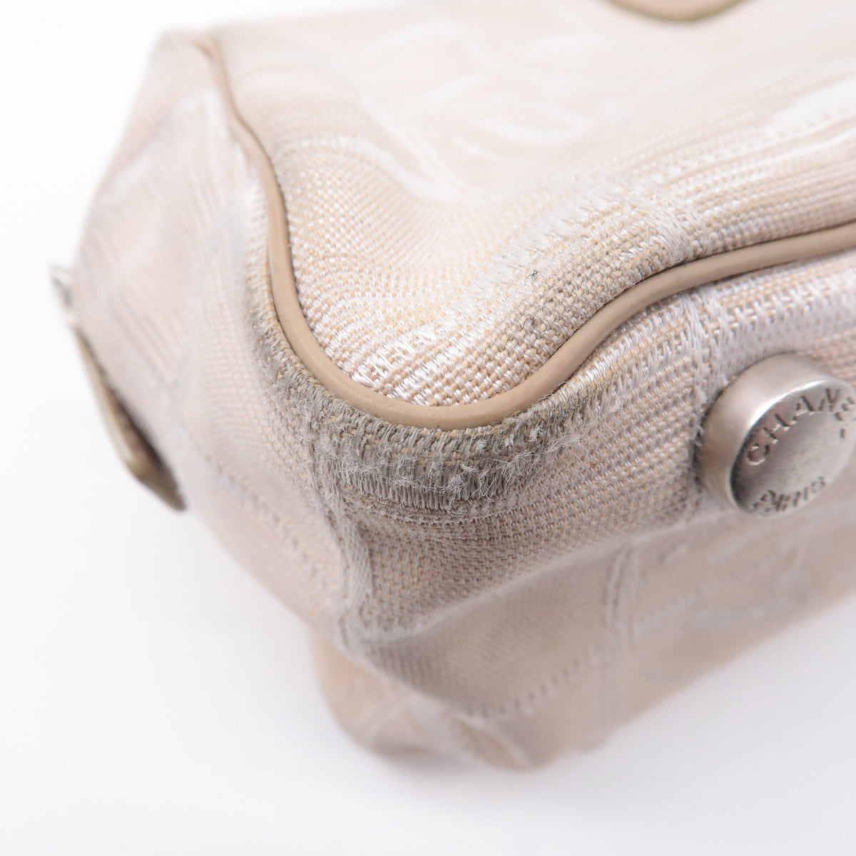 Chanel New Travel Line Nylon Jacquard Leather Mini Bag A