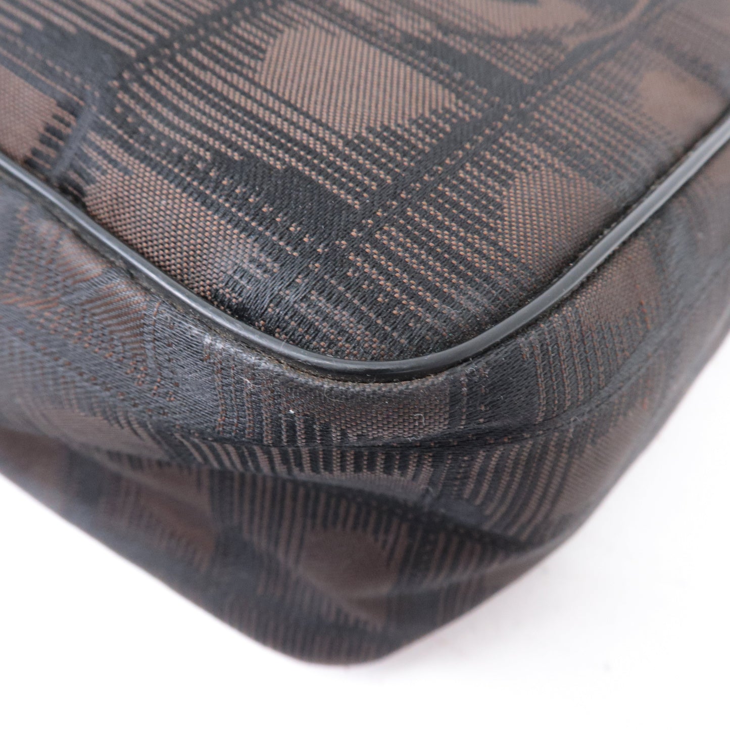 Chanel New Travel Line Nylon Jacquard Leather Shoulder Bag A