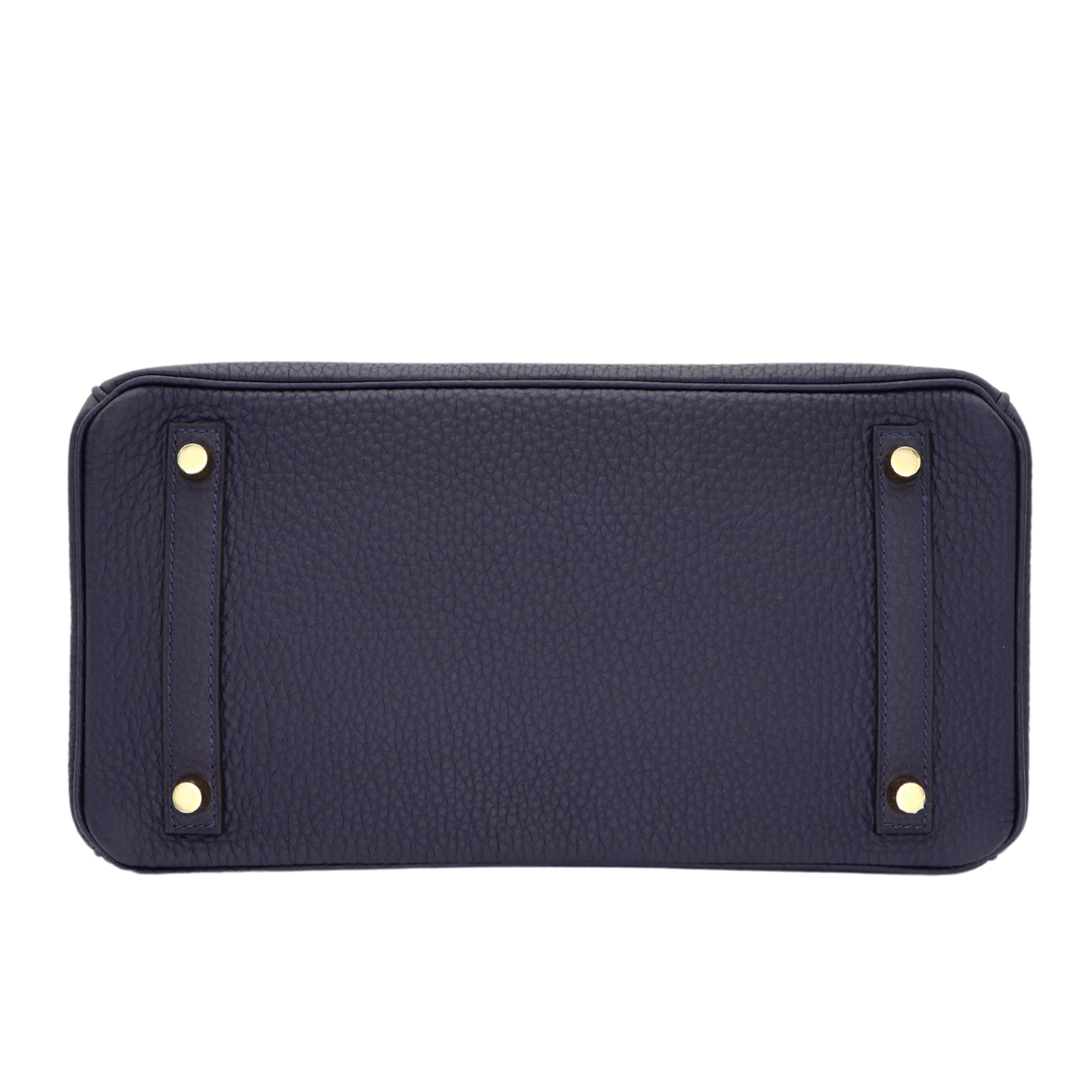 Hermès 30cm Birkin Bleu Nuit Togo Leather Gold Hardware