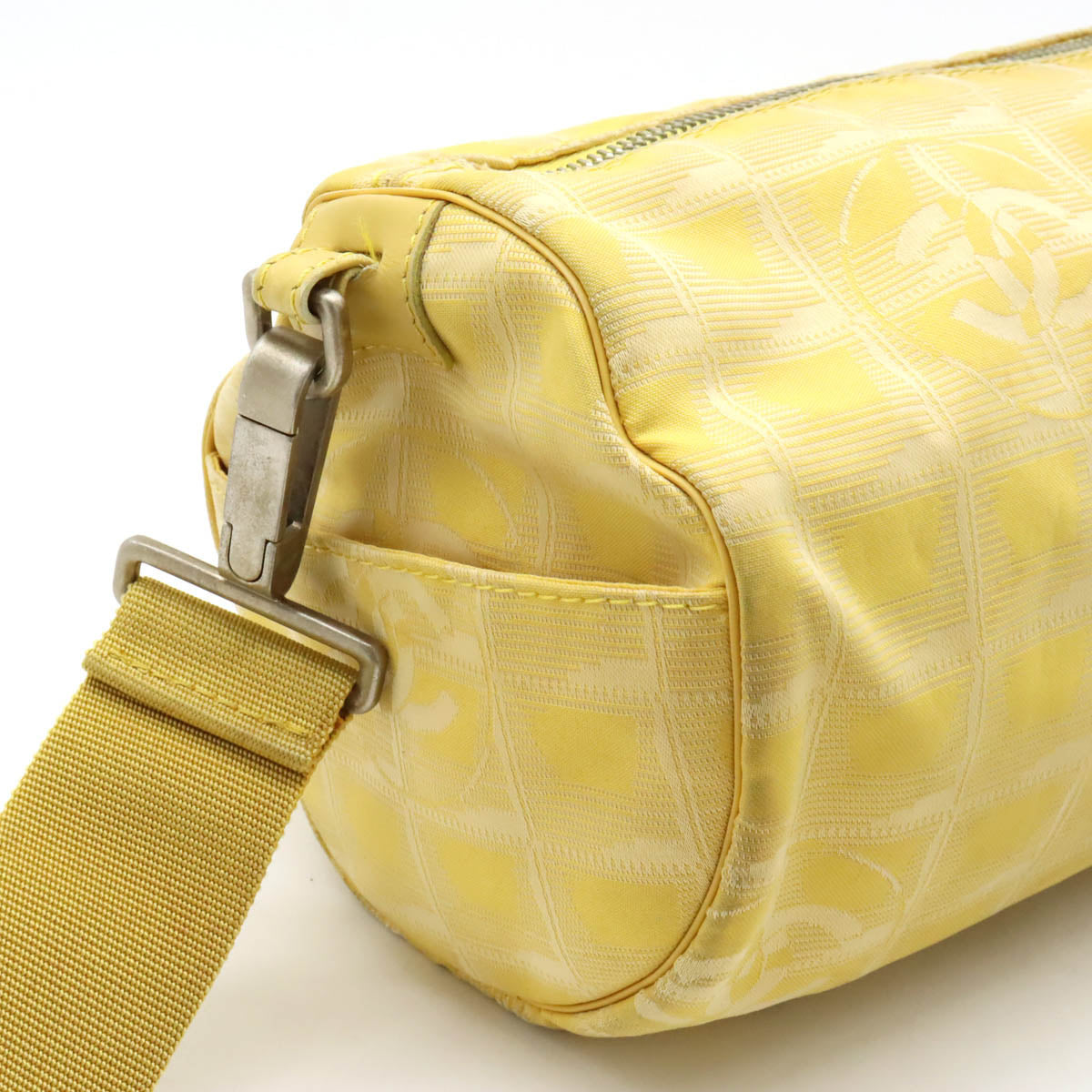 Chanel New Loveel Line Mini Roller Bag Body Bag Nylon  Leather Yellow A17669
