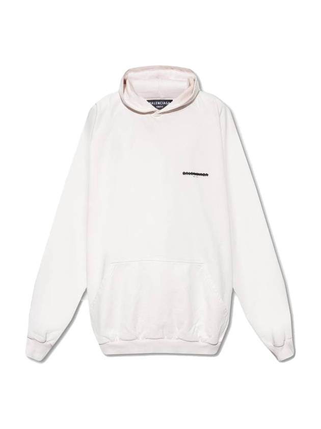 Luxury Balenciaga  Strike 1917 Overfit Hoodie White