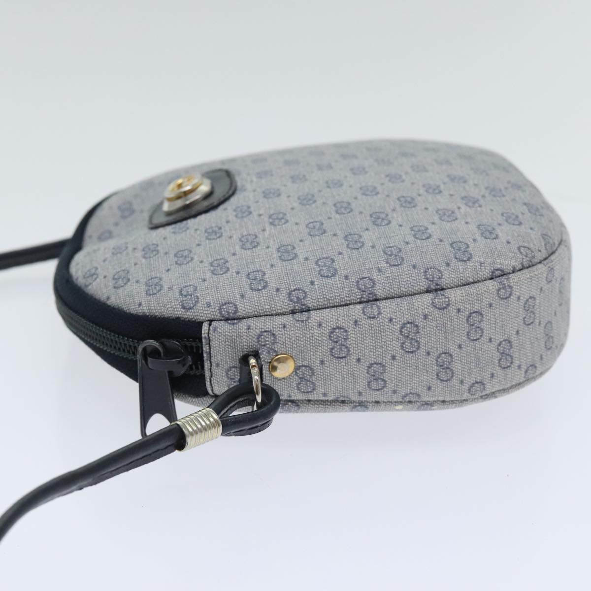 Gucci Navy Canvas Shoulder Bag