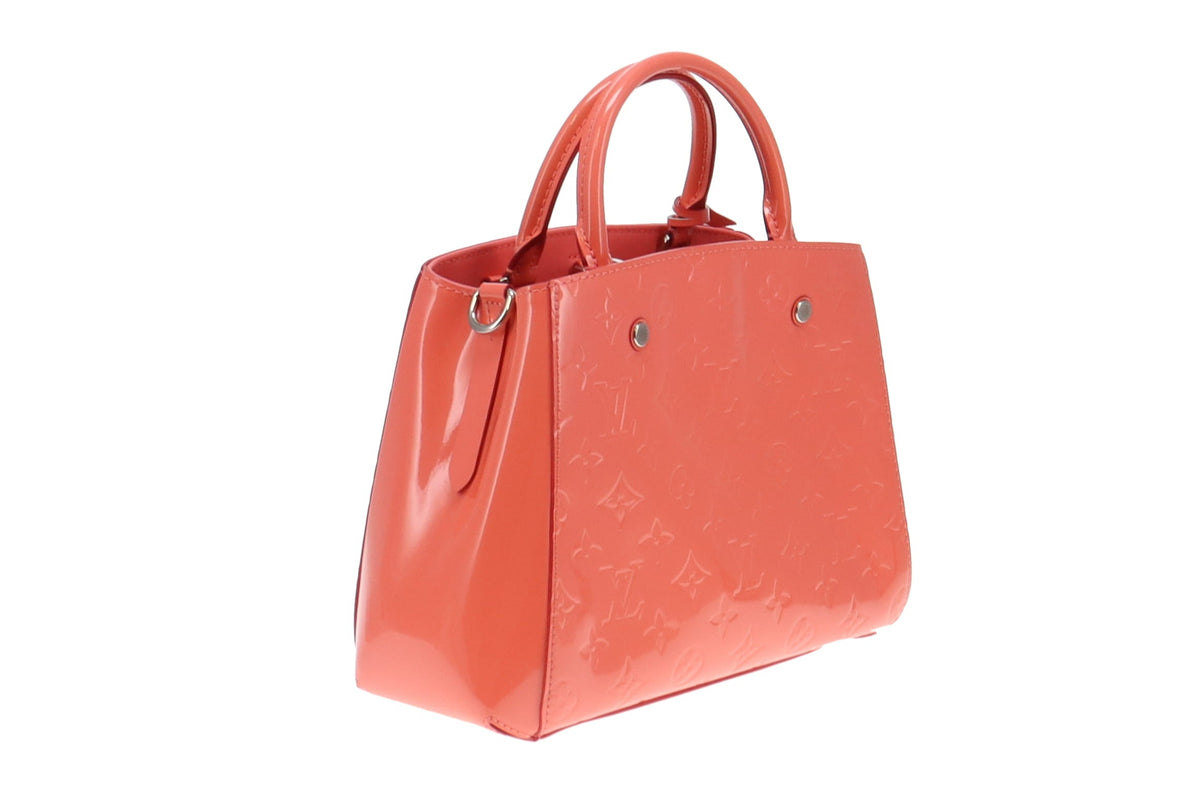 Louis Vuitton Poppy Monogram Vernis Leather Montaigne BB CA4165
