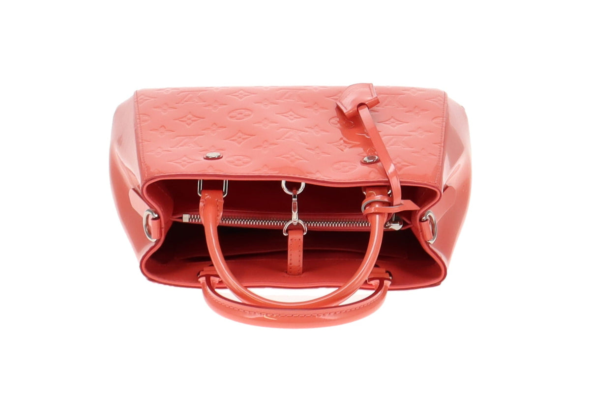 Louis Vuitton Poppy Monogram Vernis Leather Montaigne BB CA4165