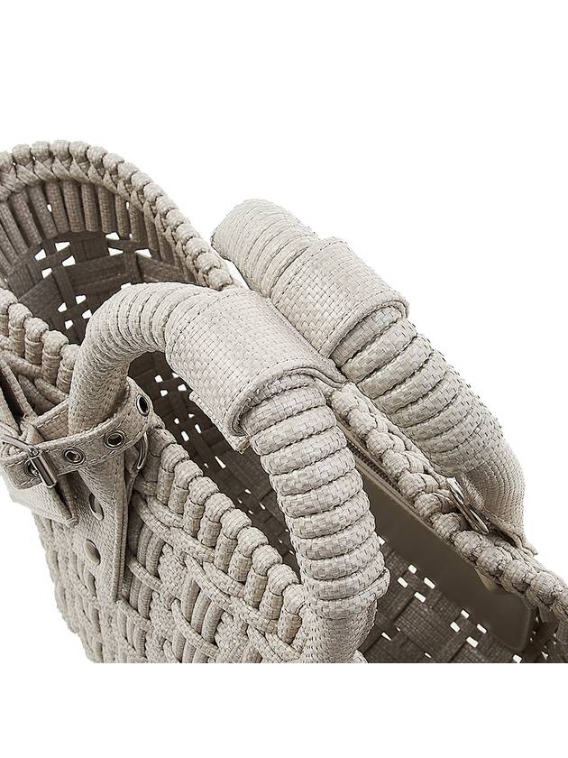 Luxury Balenciaga  Bistro XS Basket Tote Bag Abbey Stone