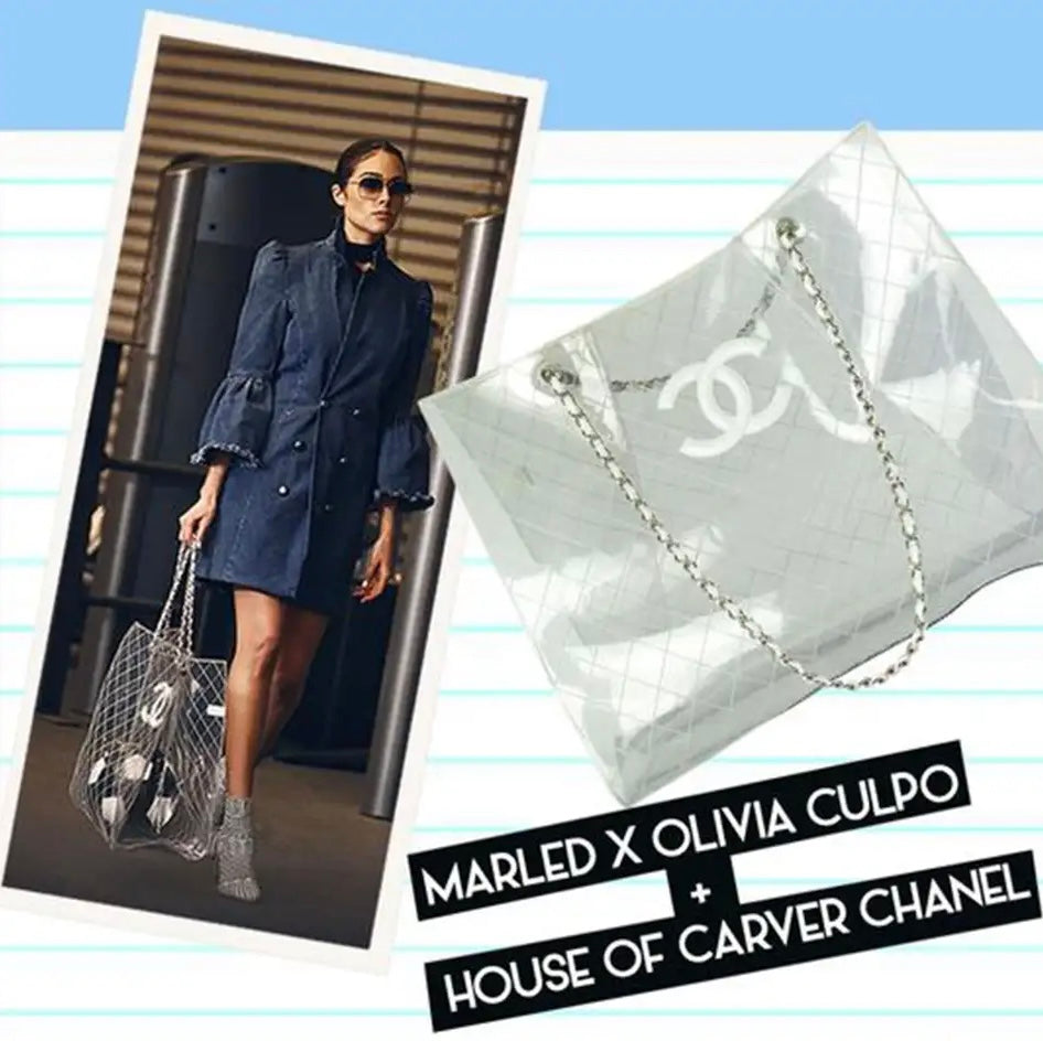 Chanel Quilted Large See Through CC Tote