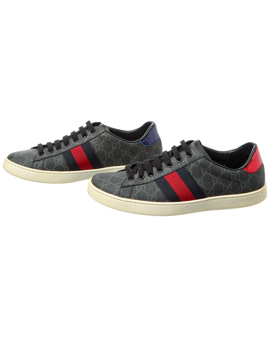 Gucci Ace Gg Supreme Canvas & Leather Sneaker ( )