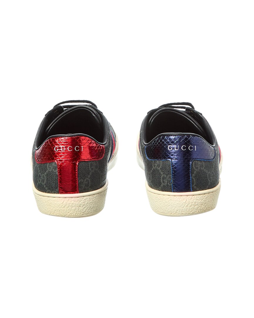 Gucci Ace Gg Supreme Canvas & Leather Sneaker ( )