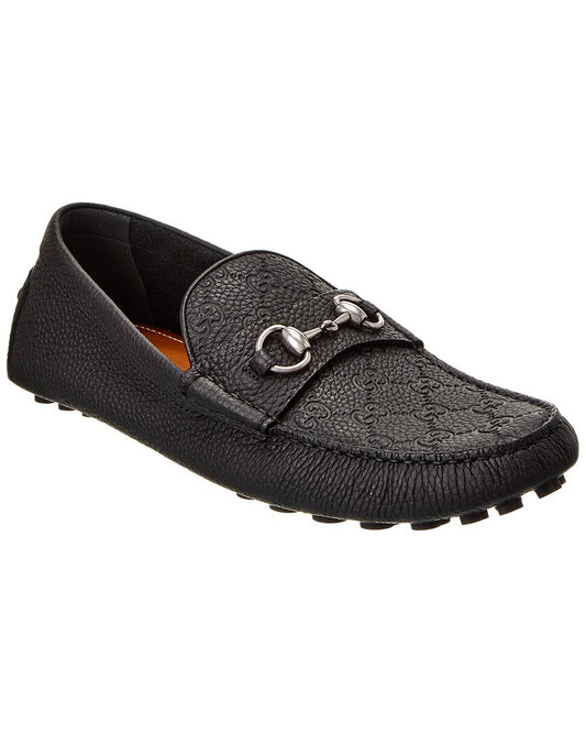 Gucci Horsebit Leather Loafer 6 Black