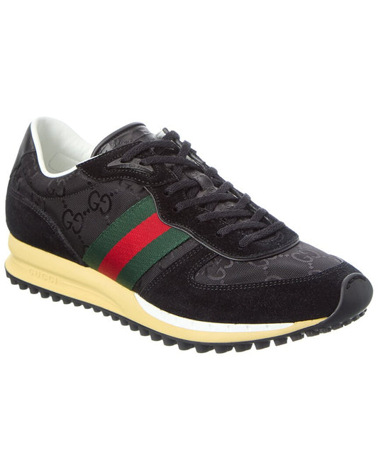 Gucci Re-Motion Gg Canvas & Suede Sneaker