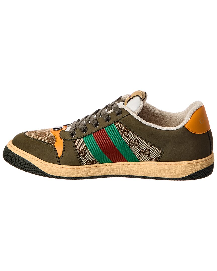 Gucci Screener Gg Canvas & Leather Sneaker
