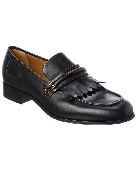 Gucci Leather Loafer 6.5 Black