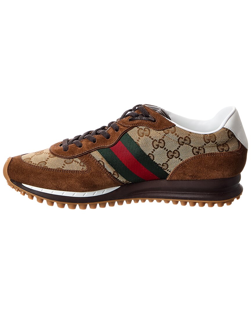 Gucci Re-Motion Gg Canvas & Suede Sneaker