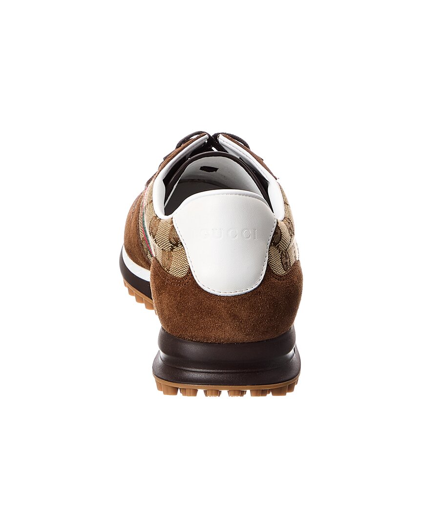 Gucci Re-Motion Gg Canvas & Suede Sneaker
