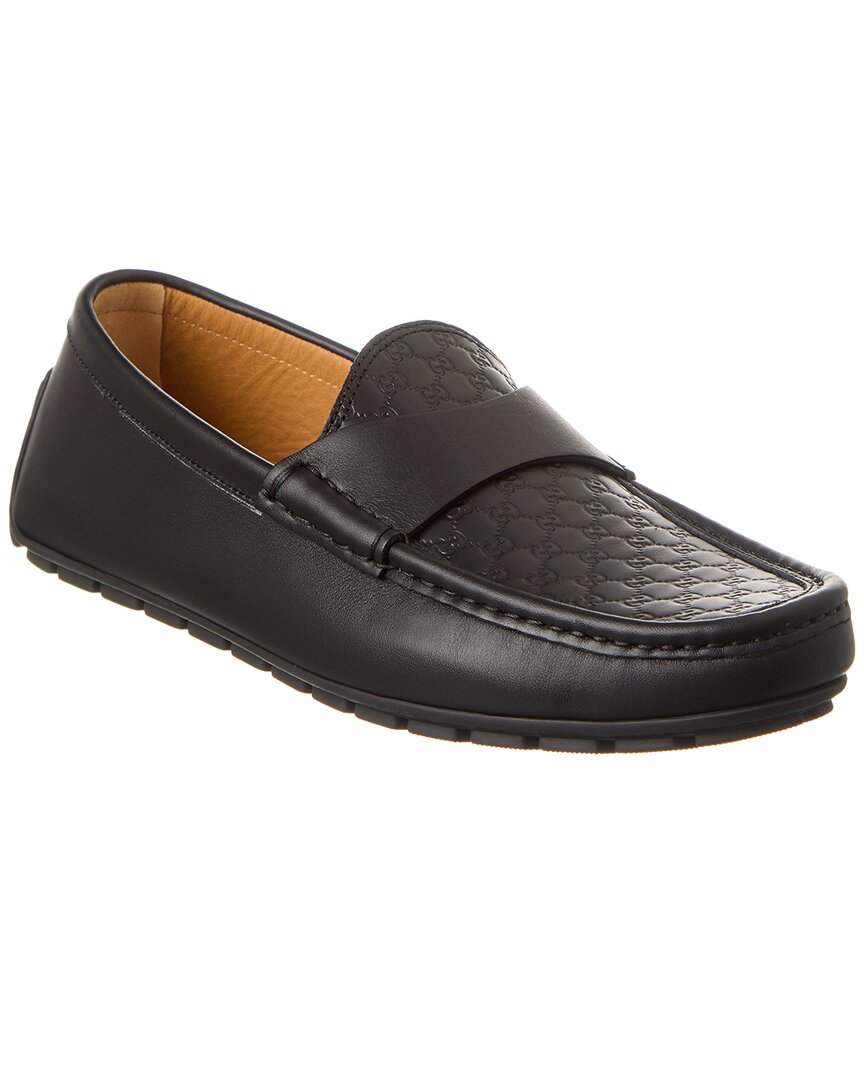 Gucci Microguccissima Leather Driver 6 Black