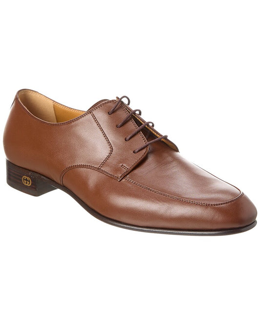 Gucci Leather Oxford 6 Brown Multi