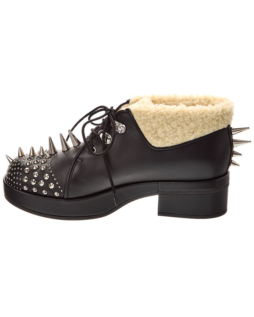 Gucci Logo Spike Leather Bootie