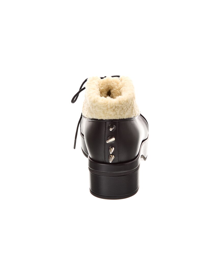 Gucci Logo Spike Leather Bootie