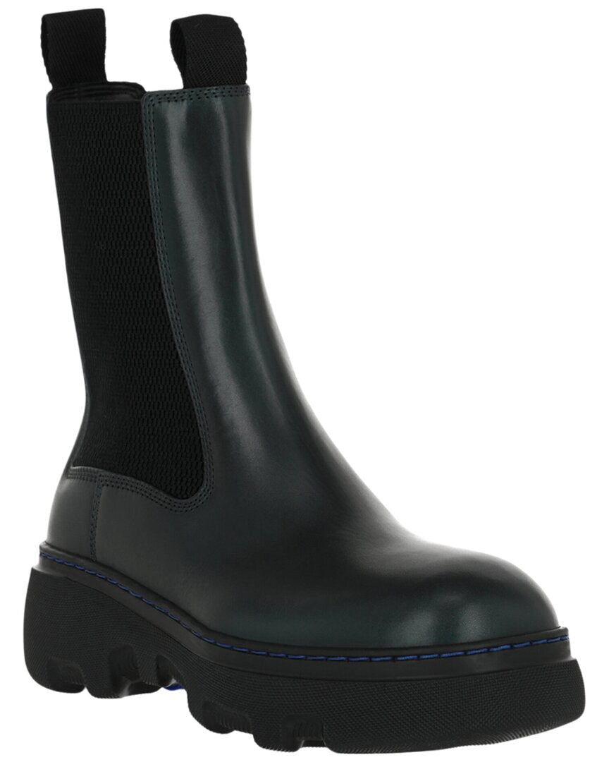 Burberry Leather Boot 38 Green