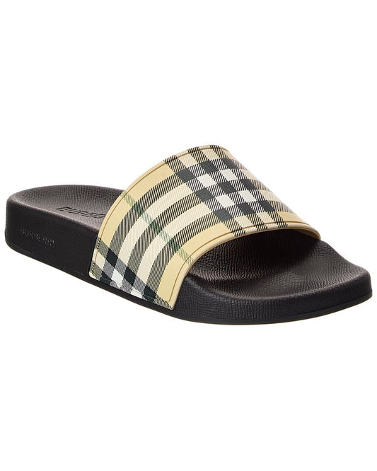Burberry Check Slide 35 Beige