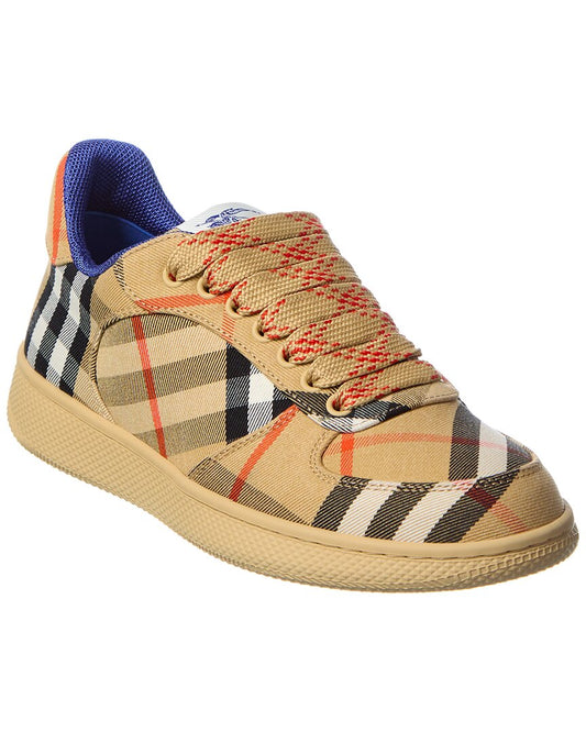 Burberry Terrace Check Canvas Sneaker Brown Multi