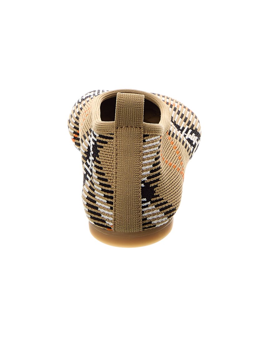 Burberry Check Knit Flat