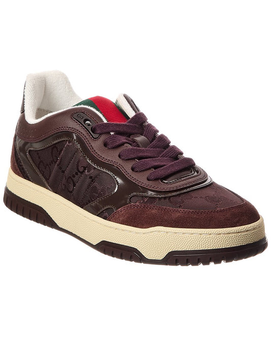 Gucci Re-Web Gg Canvas & Leather Sneaker
