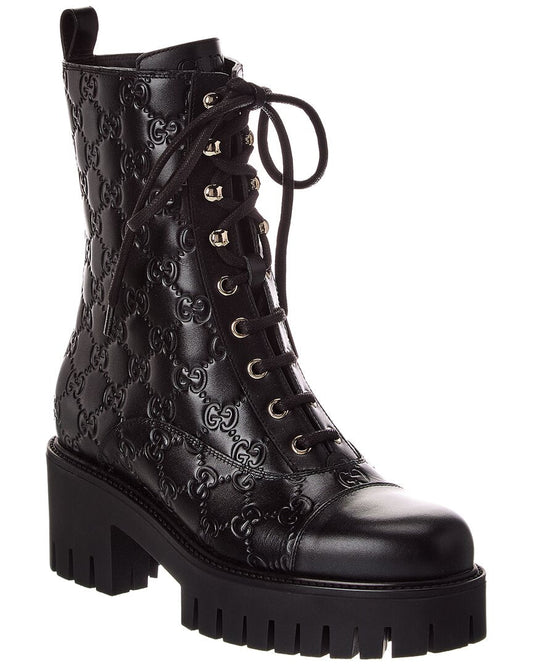 Gucci Gg Leather Bootie