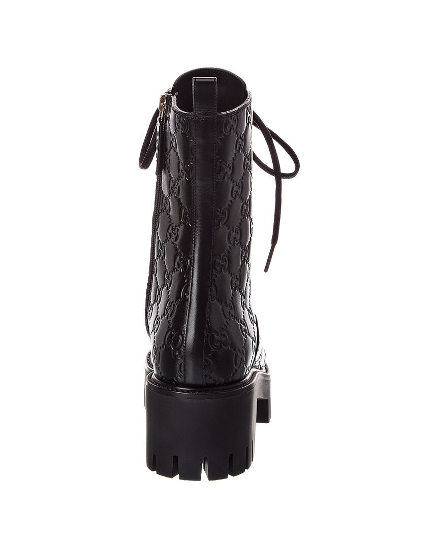 Gucci Gg Leather Bootie