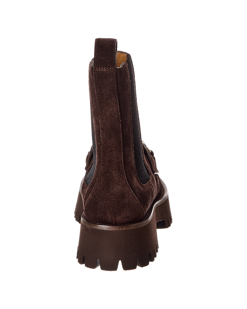 Gucci Horsebit Suede Bootie