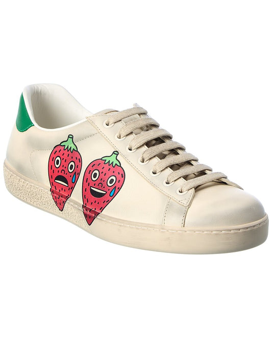 Gucci New Ace Leather Sneaker 12 White