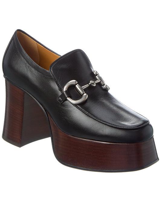 Gucci Horsebit Leather Platform Loafer