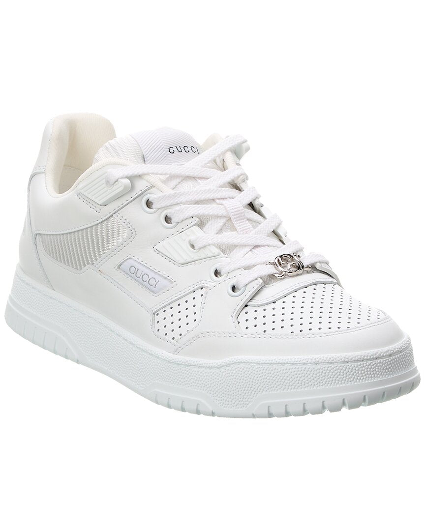 Gucci Logo Leather Sneaker White