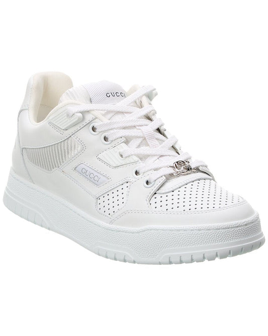 Gucci Logo Leather Sneaker White