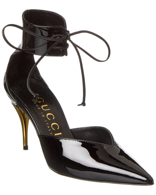 Gucci Gg Patent Pump 36 Black